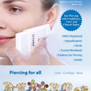 medical equipment suppliers in dubai Inverness Stainless Steel 5mm Clear CZ Ear Piercing Stud (61-504)
