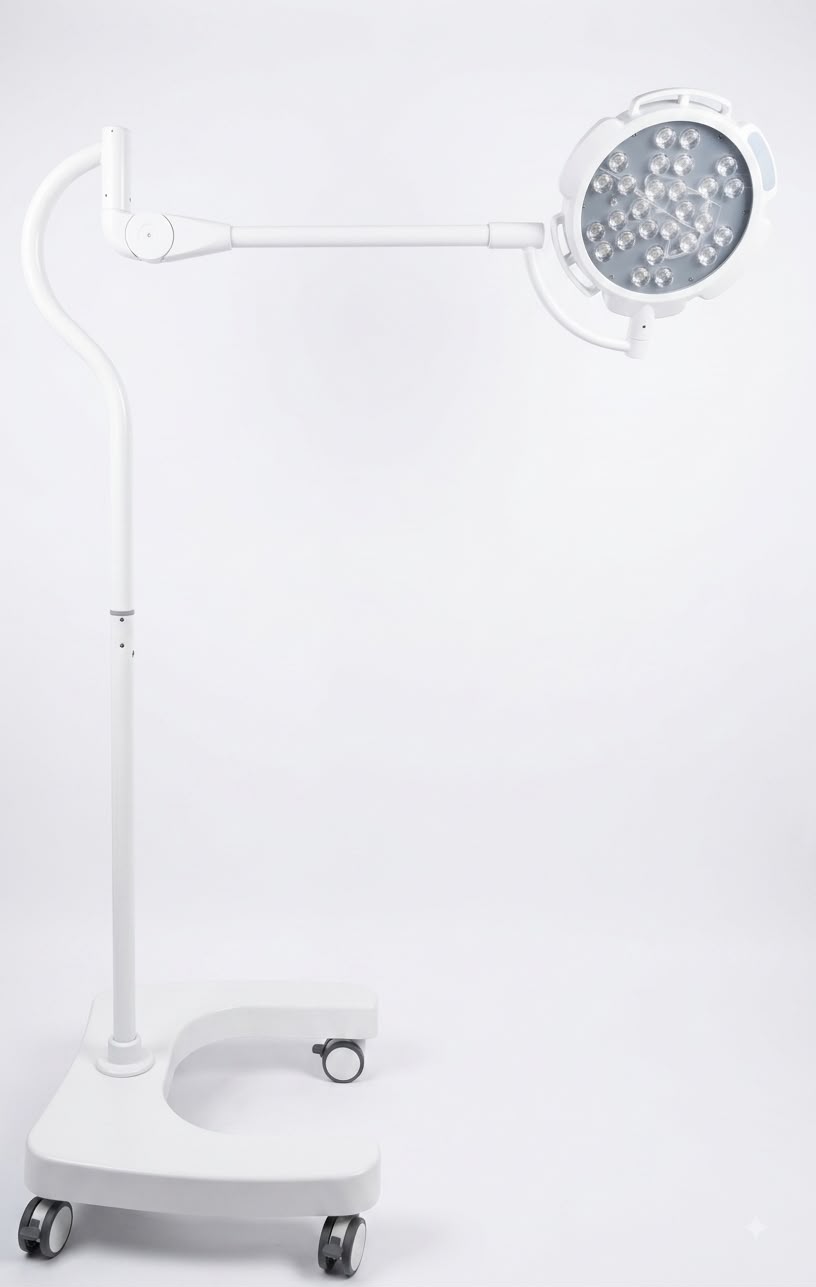medical equipment suppliers in dubai OT Light – mobile LED surgical light with adjustable arm and wheeled base – Lifecare Medical"